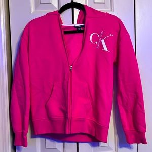 Calvin Klein hot pink zip up jacket!